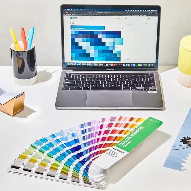 Alt view image 5 of 5 - Color Bridge Guide Coated | to CMYK, RGB & HTML Color Matching Fan Deck for Graphic Design, Branding & Print | GG6103B