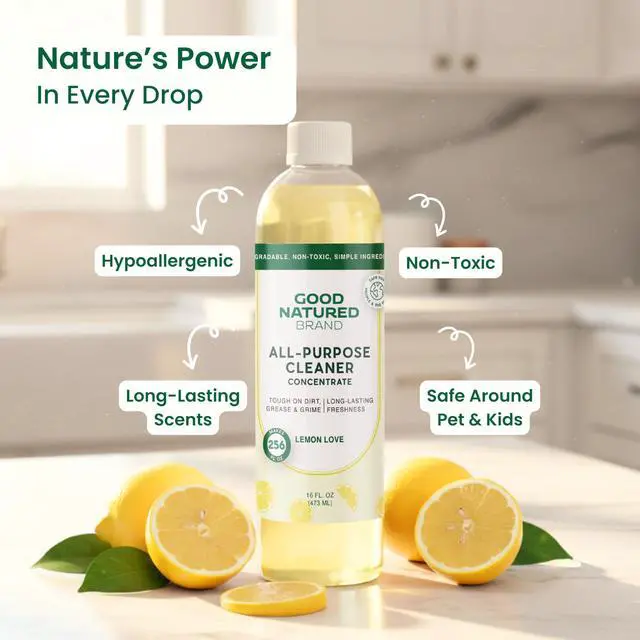 Alt view image 2 of 7 - all-Purpose Cleaner Concentrate | Multi-Surface Cleaner | Natural Lemon Essential Oil | Multipurpose Cleaner Concentrate All Surfaces | Lemon Love | 16oz makes 256oz
