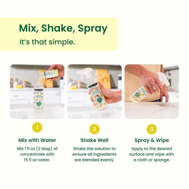 Alt view image 4 of 7 - all-Purpose Cleaner Concentrate | Multi-Surface Cleaner | Natural Lemon Essential Oil | Multipurpose Cleaner Concentrate All Surfaces | Lemon Love | 16oz makes 256oz