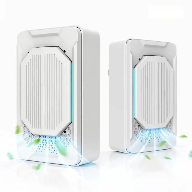 Main image of Air Purifiers for Home Pets (2 Pack), Air Ionizers Plug In for Bedroom, Office & Kitchen, Portable Quiet Odor Reducer for Pets, Smoke, Dust & Pollen, Air Freshener, Easy to Use, Low Noise