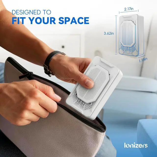 Alt view image 4 of 7 - Air Purifiers for Home Pets (2 Pack), Air Ionizers Plug In for Bedroom, Office & Kitchen, Portable Quiet Odor Reducer for Pets, Smoke, Dust & Pollen, Air Freshener, Easy to Use, Low Noise