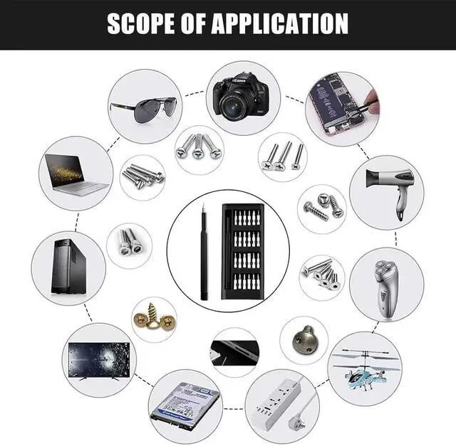 Alt view image 2 of 2 - 25-in-1 Small Precision Screwdriver Set,Professional Magnetic Mini Repair Tool Kit for Phone,Computer,Watch,Laptop,Doorbell,Eyeglass,Electronic,Screw Driver