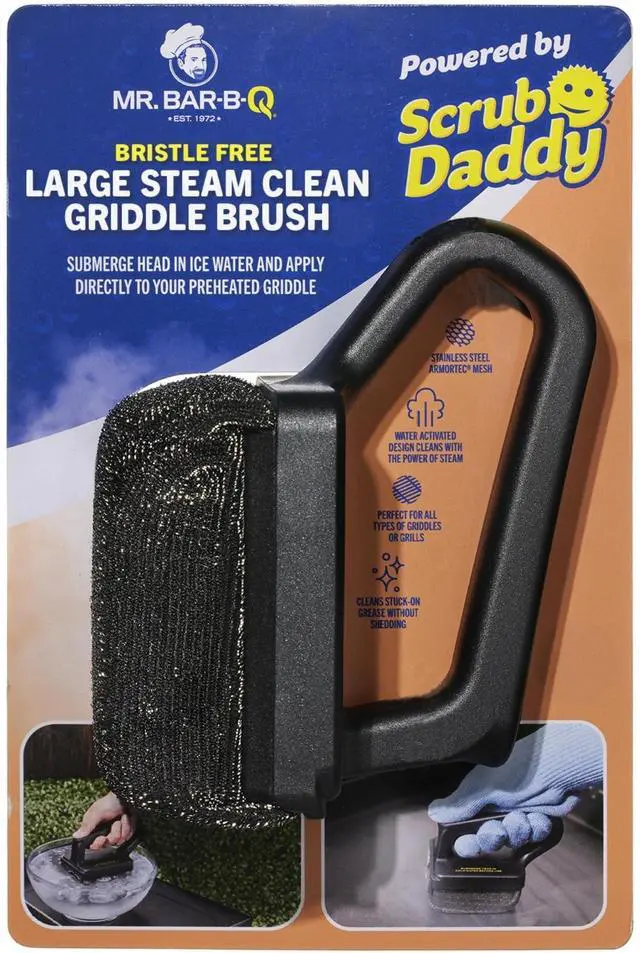 Main image of Bristle Free Steam Clean Griddle Brush Powered by Scrub Daddy