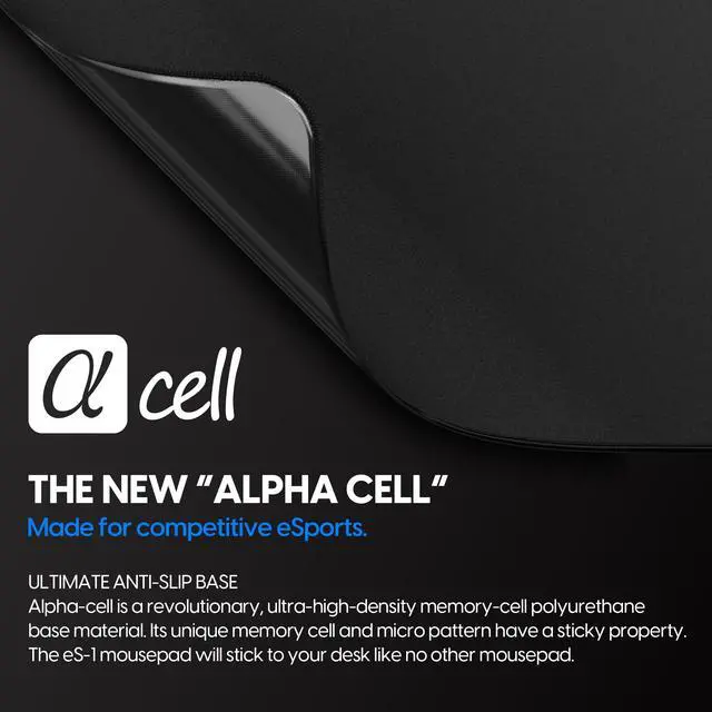 Alt view image 3 of 7 - Pulsar - eS1 Esports Professional Level Gaming Mouse Pad 4mm Thickness Anti-Slip Base Anti-Fray Precision Stitching Medium to high Glide Speed 16.5in x 13in (L, Black)