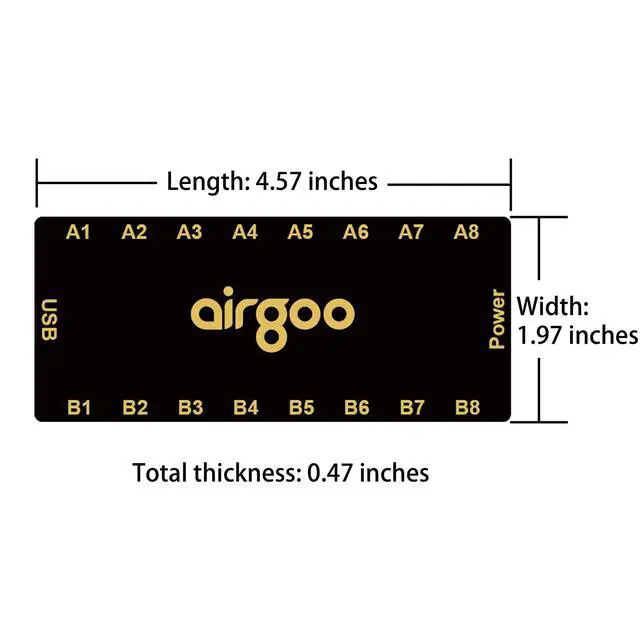 Alt view image 4 of 6 - Magnetic 16-Port ARGB Controller 5V 3-Pin Support SignalRGB OpenRGB