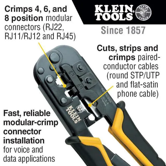 Alt view image 2 of 6 - VDV226-011-SEN Ratcheting Modular Crimper/Stripper