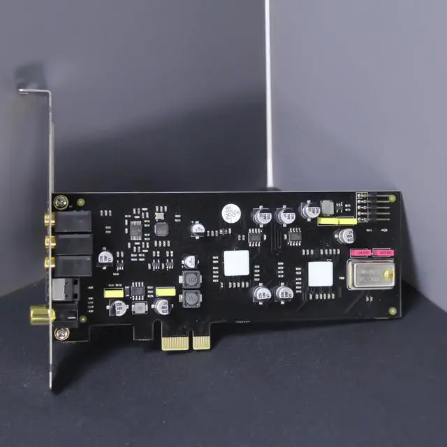 Alt view image 2 of 7 - ST113 PCIe Sound Card, SSS1700+ES9018K2M Dual-Chip Audio Decoder with 3.5mm MIC-in, 3.5mm PH-Out, SPK-Out, SPDIF Optical and Coaxial Digital Output