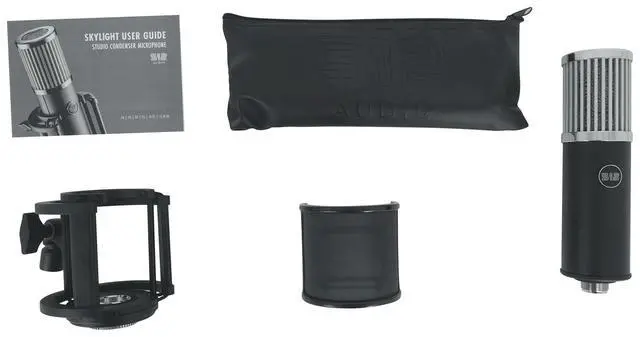 Alt view image 6 of 7 - by Warm Audio Skylight Large Diaphragm Studio Condenser XLR Microphone + Shock Mount + Bag for Recording and Podcasting