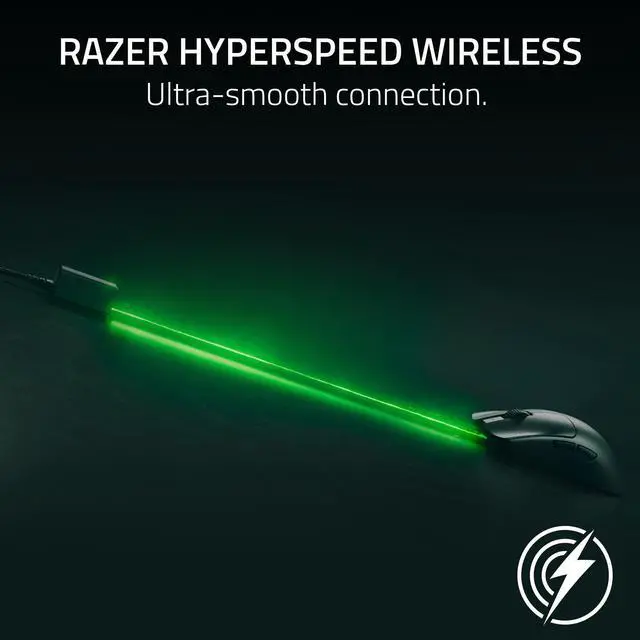 Alt view image 6 of 7 - Viper V3 Pro Wireless Esports Gaming Mouse: Symmetrical - 54g Lightweight - 8K Polling - 35K DPI Optical Sensor - Gen3 Optical Switches - 8 Programmable Buttons - 95 Hr Battery - Black