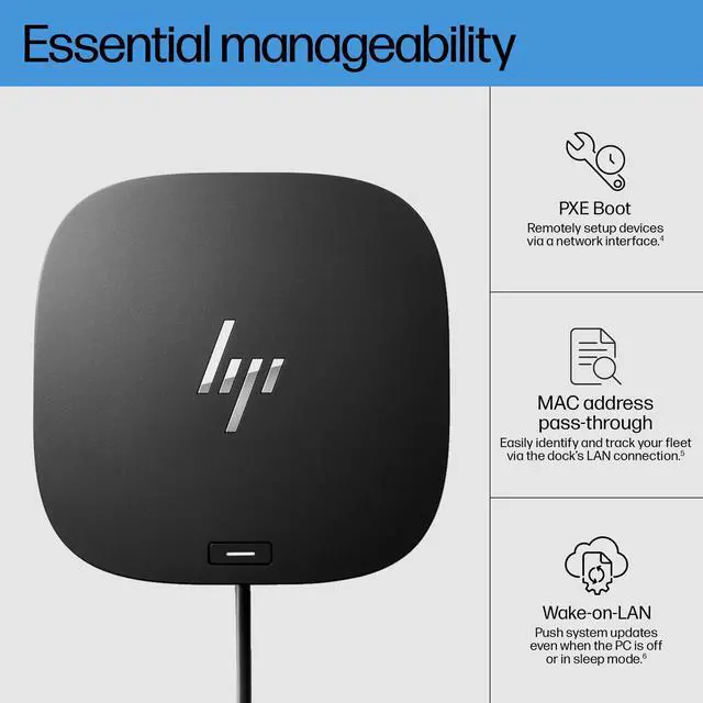 Alt view image 4 of 7 - USB-C Dock G5-11-in-1 Adapter for Both USB-C and Thunderbolt-Enabled Laptops, PCs, & Notebooks - for Charging, Networking, or Data Transfers - Great for Secure & Remote Management,Black