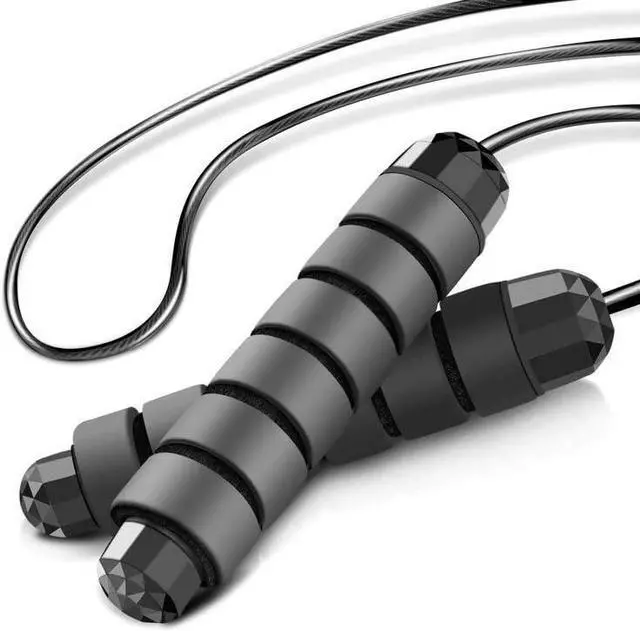 Alt view image 2 of 7 - Jump Rope - Tangle-Free Rapid Speed with Ball Bearings -jump Rope for Men, Women, Kids and Adults Home Exercise and Slim Body Adjustable Speed Jump Ropes for Fitness at Home Gym Workout