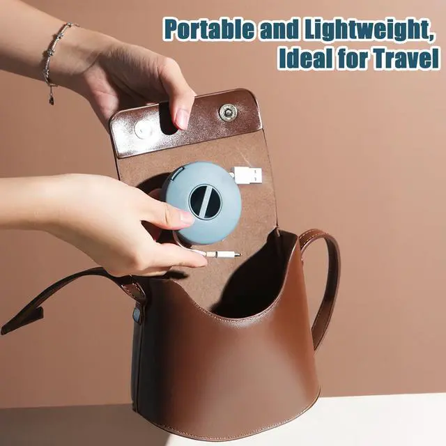 Alt view image 6 of 7 - 8PCS Portable Cable Winder, LIOUCBD 4 Colors Round Travel Cord Organizer Keeper Box, Retractable Cable Holder for Wrapping Earbuds USB Phone Earphone Mouse Cords Wire Charger