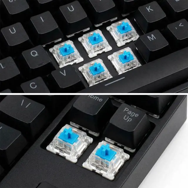 Alt view image 2 of 7 - 30 PCS Blue Mechanical Keyboard Switches, 3 Pin Keyboard Clicker Replacement with Switch Puller, Clicky Keys Switches, Accurate Typing, Dustproof for Most Mechanical Gaming Keyboards