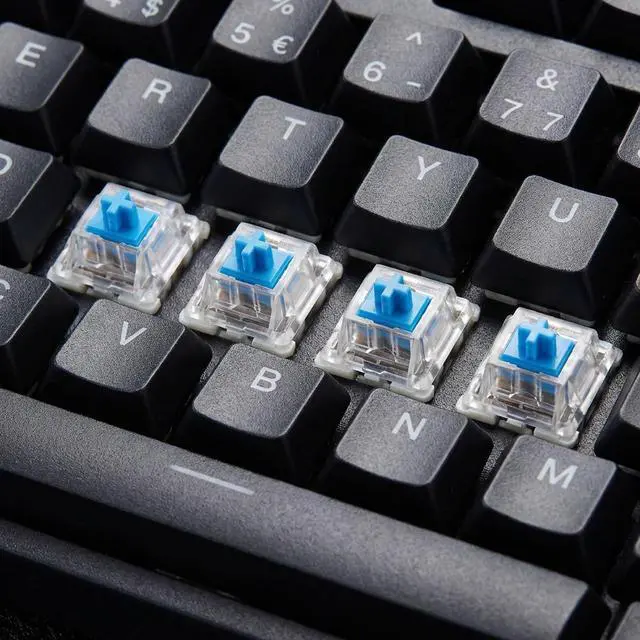 Alt view image 7 of 7 - 60 Pcs Mechanical Keyboard Switches 3 Pin Blue Keyboard Clicker Replacement Clicky Switches Dustproof Clicker Pre-Lubricated Keyboards Accessories for Mechanical Gaming Keyboards, Blue