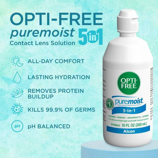 Alt view image 3 of 6 - Puremoist Multi-Purpose Contact Lens Solution, 10 Fl Oz