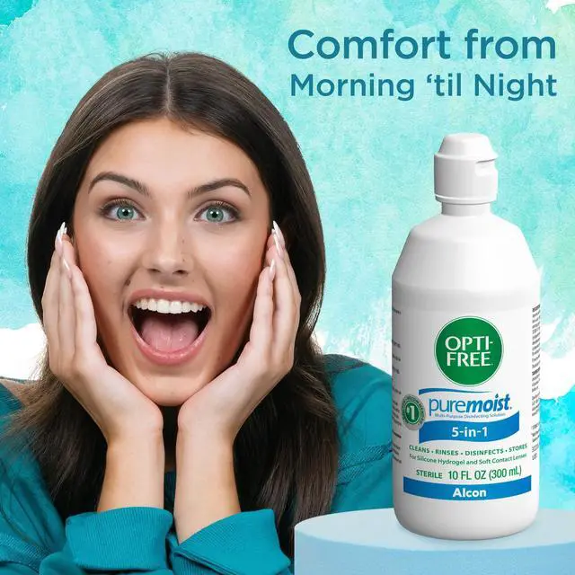 Alt view image 4 of 6 - Puremoist Multi-Purpose Contact Lens Solution, 10 Fl Oz