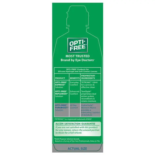 Alt view image 6 of 6 - Puremoist Multi-Purpose Contact Lens Solution, 10 Fl Oz