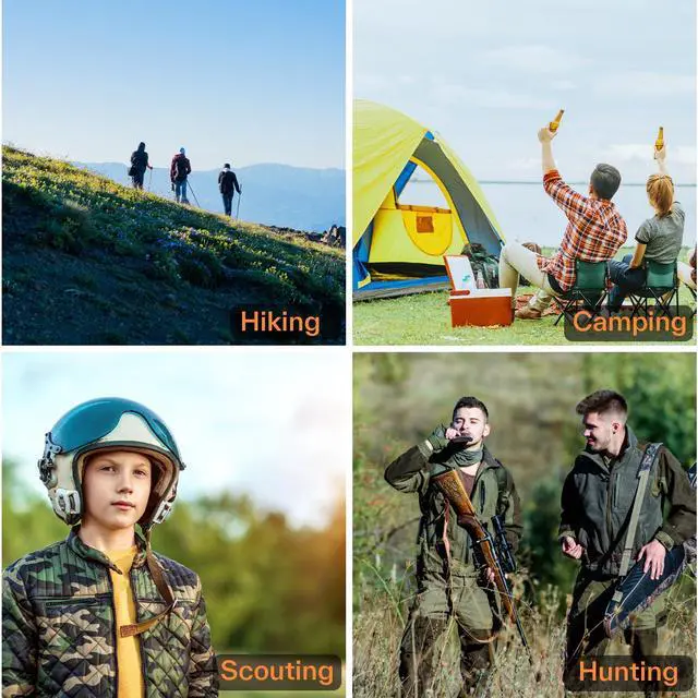 Alt view image 7 of 7 - Hiking Compass with Mirror, Backpacking Survival Navigation Tool with Global Needle, Waterproof Durable Orienteering Gear for Camping, Scouts, Kids and Outdoor Adventures