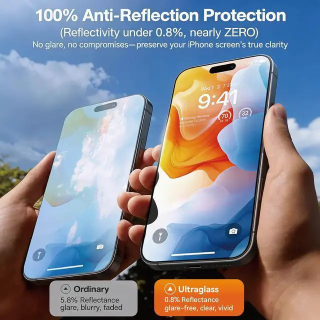 Alt view image 7 of 7 - 3 Pack Screen Protector for iPhone 16, Tempered Glass with 2 Pack Camera Lens Protector & Phone Case, Easy Install Frame, 9H Hardness, Bubble Free, HD Clear, Full Coverage
