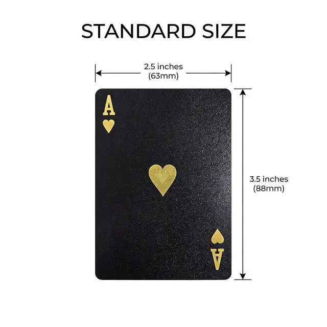 Alt view image 5 of 7 - Waterproof Playing Cards, Plastic Playing Cards, Deck of Cards, Gift Poker (Black Diamond Cards)