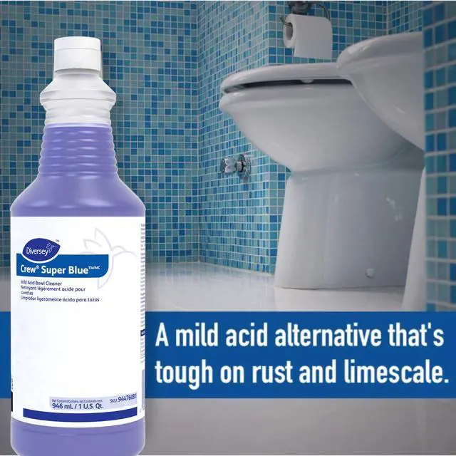Alt view image 2 of 3 - 94476081 Super Blue Mild Acid Toilet Bowl Cleaner, Removes Rust, Scale & Stains, Citrus Scent, Ready-to-Use Squeeze Bottle, 32-Ounce