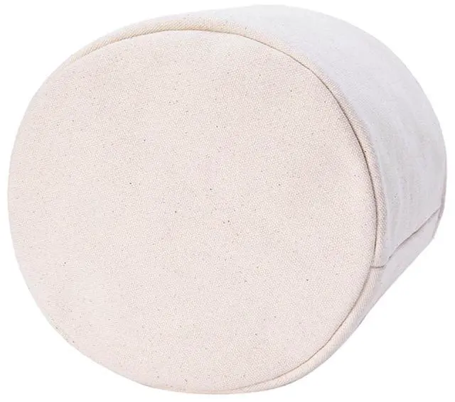 Alt view image 6 of 7 - Tall Purse Organizer Insert Womens Canvas Round Handbag Organizer Storage Handbag Purse Organizer Round Cosmetic Pouch Bag Bucket Makeup Bag (Beige, L)