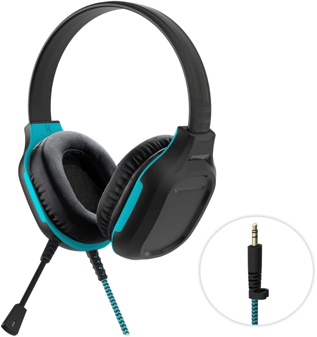Main image of DropTech On-Ear Wired Headphones w/Mic 3.5mm Tangle-free, rugged & reliable for K-12 students â built tough for classroom and school use every day