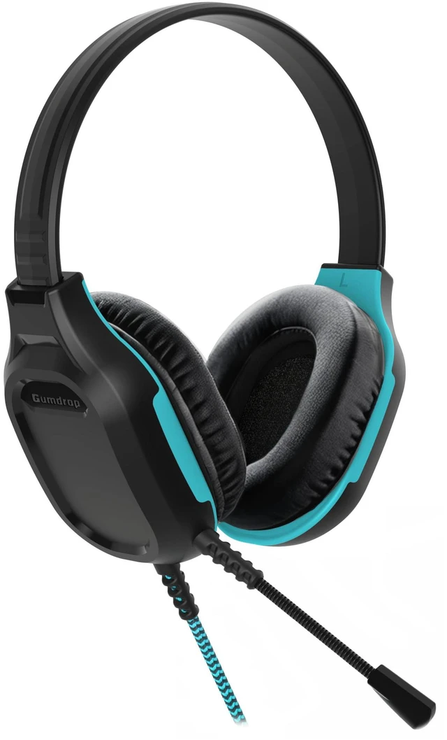 Alt view image 7 of 7 - DropTech On-Ear Wired Headphones w/Mic USB-C (1, Count, 1) Braided chew-proof cord, twistable break-resistant headband, and safe 75-110dB sound built to survive daily classroom use