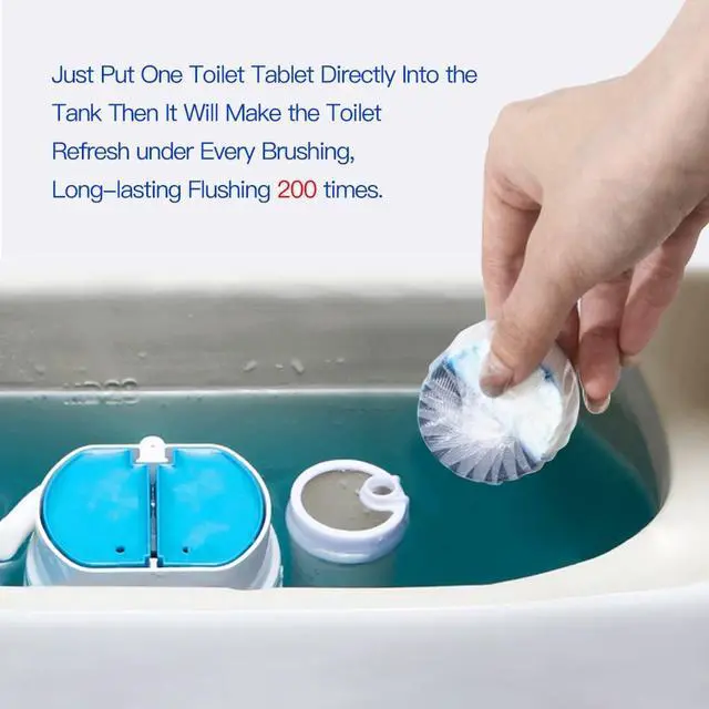 Alt view image 5 of 7 - Toilet Bowl Cleaners 40 PACK, Long-Lasting Toilet Bowl Cleaner Tablets with Sustained-Release Technology Against Tough Stains,Automatic Toilet Cleaner for Deodorizing & Descaling