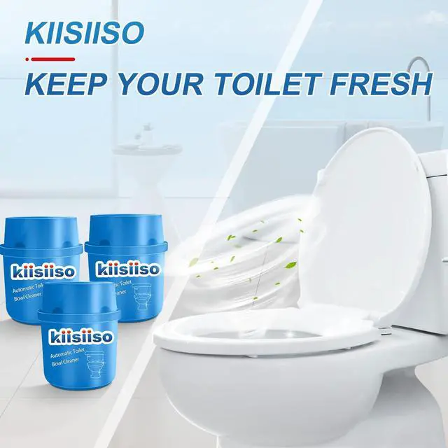 Alt view image 4 of 6 - Toilet Bowl Cleaners 6 Bottles, Automatic Long-Lasting Toilet Bowl Cleaner Tablets in Bottle, for About 6 Months' Supply, Blue