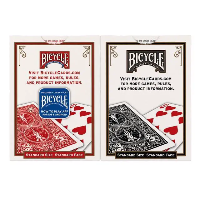 Alt view image 3 of 4 - 12pk Red & Black Rider Back Playing Cards, Standard Index, Decks of Cards, Premium Poker Cards for Blackjack, Casino Games & Family Game Night, 2 Count (Pack of 1)