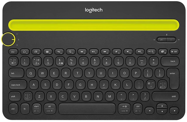 Main image of Wireless Bluetooth Keyboard for Multi-Devices K480 - Works with Windows, Mac, iPad Tablet, Android and Smartphones - Bulk Packaging - Black