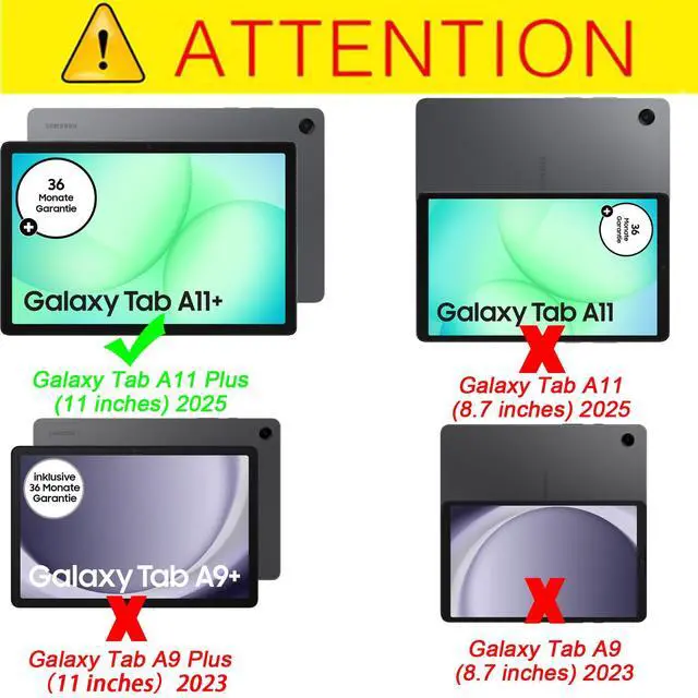 Alt view image 2 of 7 - Protective Case for Galaxy Tab A11 Plus 11-inch 2025 with Screen Protector, Shockproof Rugged Case for Samsung Tab A11+ with 360°Rotating Kickstand/Hand Strap/Shoulder Belt
