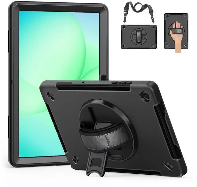 Main image of Protective Case for Galaxy Tab A11 Plus 11-inch 2025 with Screen Protector, Shockproof Rugged Case for Samsung Tab A11+ with 360°Rotating Kickstand/Hand Strap/Shoulder Belt