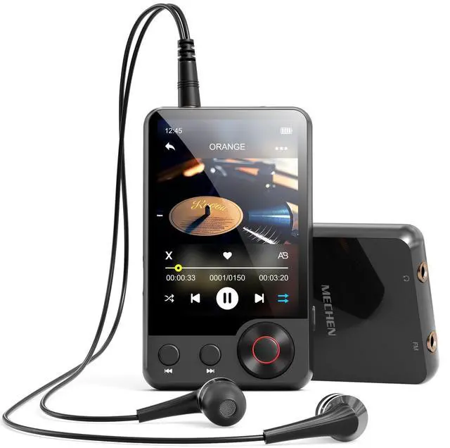 Main image of D53 Bluetooth MP3 Player, 128GB Portable Digital Audio Player, 2.4" Touch Screen HiFi Music Player with Built-in Speaker, FM Radio & Voice Recorder, Expandable Up to 512GB TF Card