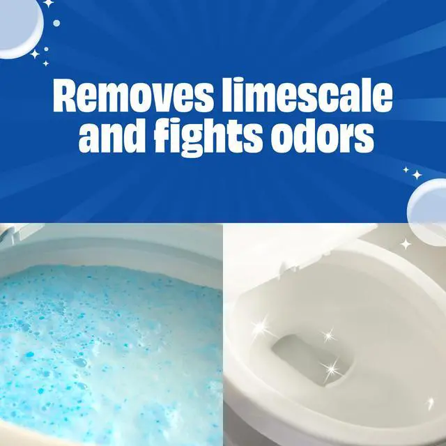 Alt view image 3 of 7 - Easy Clean Foaming Toilet Bowl Cleaner, Bathroom Limescale Remover that Fights Odors, Easy Drop-In Powder Pouches, 100g (4 Count, 20 Total Pouches)