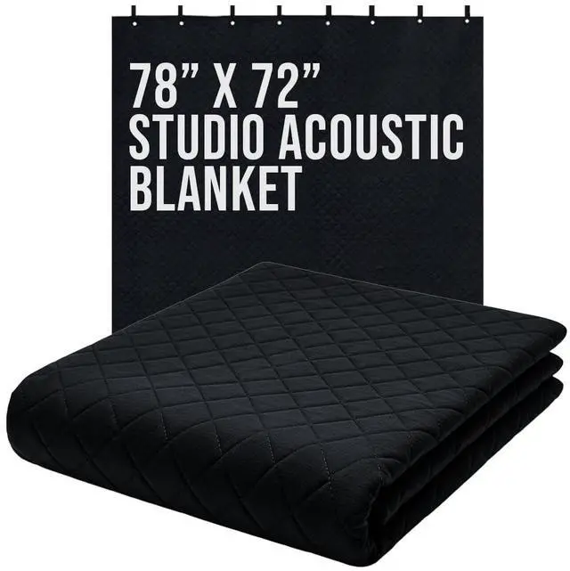 Main image of BoxerTools Large 78" x 72" Sound Dampening Blanket Studio Series - Loops and Grommets - Easy Installation - Insulation, Light Blocker, Sound Absorbing, Acoustic Treatment, Construction
