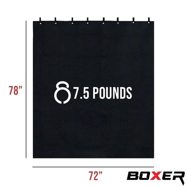 Alt view image 7 of 7 - BoxerTools Large 78" x 72" Sound Dampening Blanket Studio Series - Loops and Grommets - Easy Installation - Insulation, Light Blocker, Sound Absorbing, Acoustic Treatment, Construction