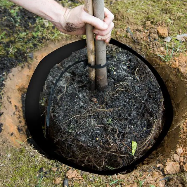 Alt view image 4 of 5 - 25ft x 24in x 60mil-Tree Root Barrier Bamboo Barrier Rhizome Control Barrier for Landscaping and Protection Roads