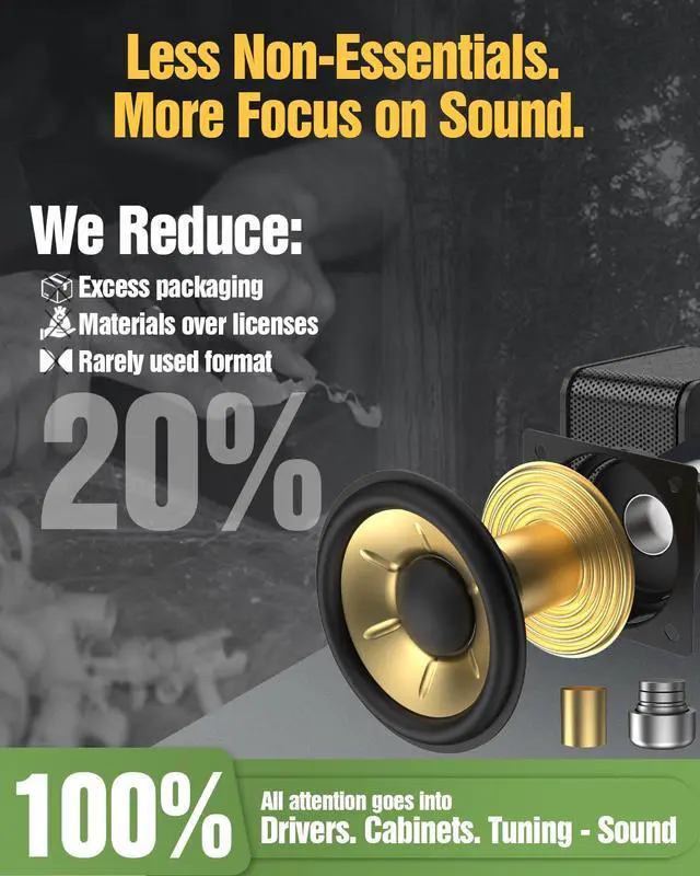 Alt view image 6 of 7 - Surround Sound System for Small Rooms, Compact Smart TV Sound Bars Home Theater w/4 Wired Speakers, Clear Voice & Deep Bass, 5.25'' Wired Subwoofer Soundbar Easy Setup, ARC/OPT/BT, 2026