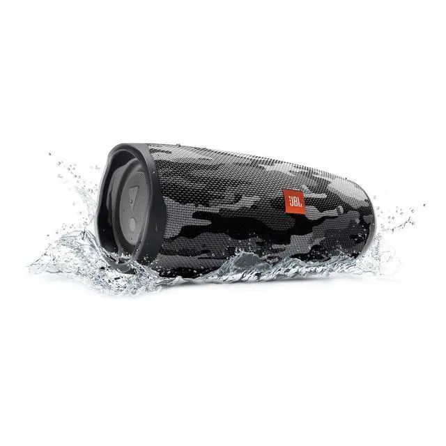 Alt view image 2 of 7 - Charge 4 Portable Bluetooth Speaker (Black/White Camouflage)