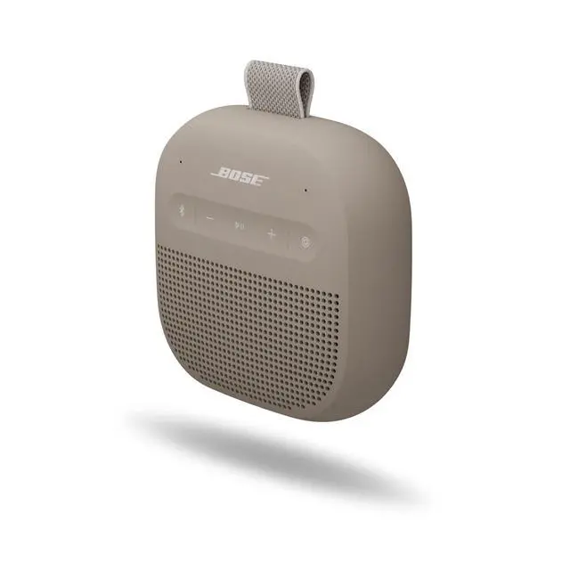 Alt view image 4 of 6 - SoundLink Micro Portable Bluetooth Speaker (2nd Gen), Wireless Outdoor Speaker, Up to 12 Hours Battery Life, Waterproof and Dustproof, Sandstone