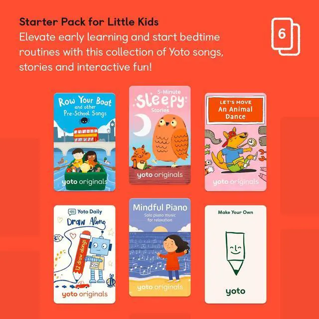 Alt view image 3 of 7 - Mini (2024 Edition) + Starter Pack for Little Kids Bundle Screen-Free Bluetooth Audio Player, All-in-1 Travel Device for Stories Music Podcasts Radio, Use as Speaker or with Headphones