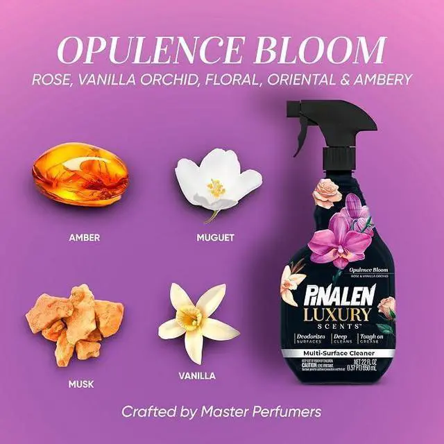 Alt view image 3 of 3 - PINALEN Luxury Multipurpose Cleaning Spray - Opulence Bloom - 22 fl oz | All Purpose Cleaner for Kitchen, Bathroom & Surfaces