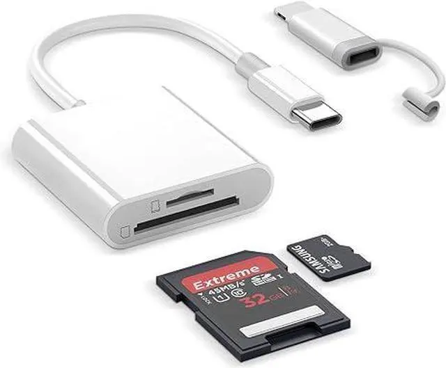 Main image of SD Card Reader for iPhone iPad, Support SD/MicroSD Reader Cards