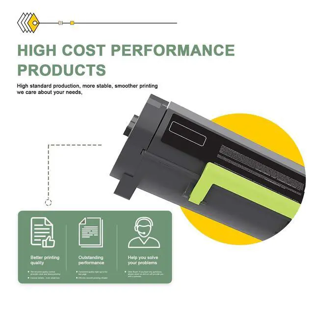 Alt view image 5 of 7 - 56F1000 High Yield Toner Cartridges (2-Pack) - Compatible 56F1000 Black MS321 Toner Cartridge Replacement for Lexmark MS621dn MS321dn MS421dn MX321adw MX521ade MS521dn Printer