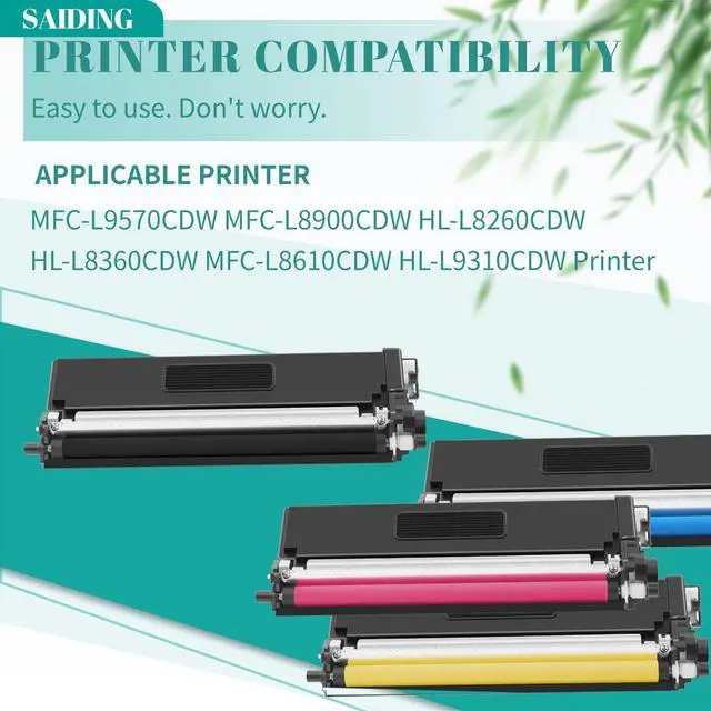 Alt view image 2 of 6 - TN-439 TN439 Extra High Yield Toner Cartridge TN-439BK TN-439C TN-439Y TN-439M Compatible for Brother HL-L9310CDW MFC-L9570CDW MFC-L8900CDW HL-L8260CDW HL-L8360CDW MFC-L8610CDW Printer