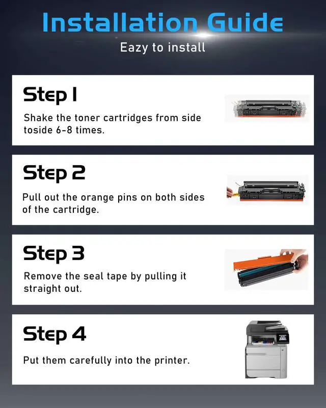 Alt view image 6 of 7 - 312X 312A Remanufactured Toner Cartridges 4 Pack High Yield Replacement for HP 312X 312A Toner for Color Pro MFP M476dw M476dn M476nw Printer (CF380X CF381A CF382A CF383A CF380A)