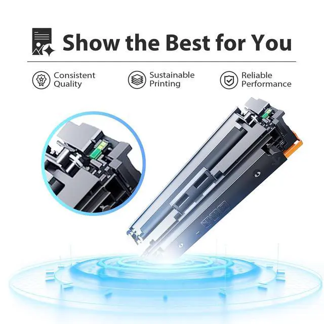 Alt view image 5 of 7 - 206X M283fdw Toner Cartridge Replacement for HP 206X Toner Cartridges 4 Pack High Yield Set 206A for Color Pro MFP M283fdw M255dw M283cdw M255cdw Printer Ink (BCMY)