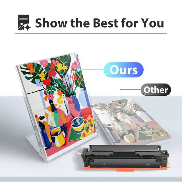 Alt view image 4 of 7 - 206X M283fdw Toner Cartridge Replacement for HP 206X Toner Cartridges 4 Pack High Yield Set 206A for Color Pro MFP M283fdw M255dw M283cdw M255cdw Printer Ink (BCMY)